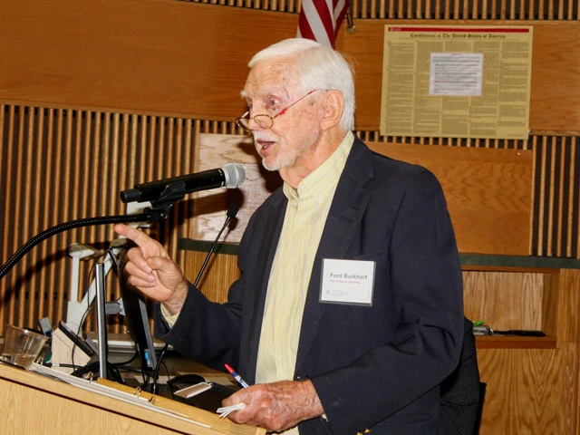 Inductee shares remarks at podium