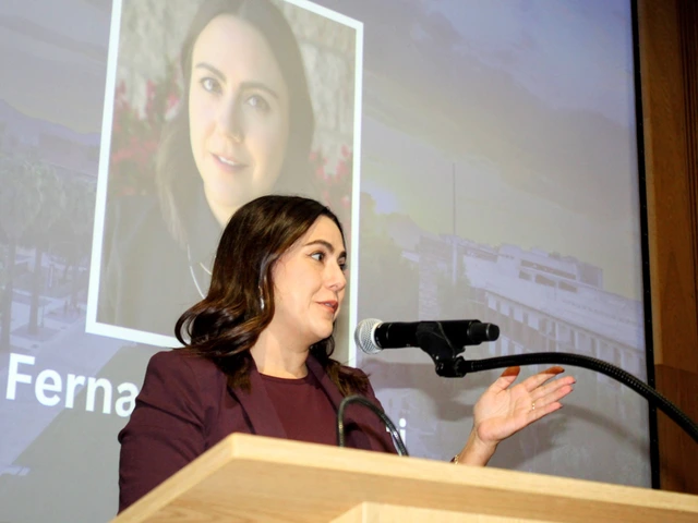 Inductee gives acceptance remarks at podium