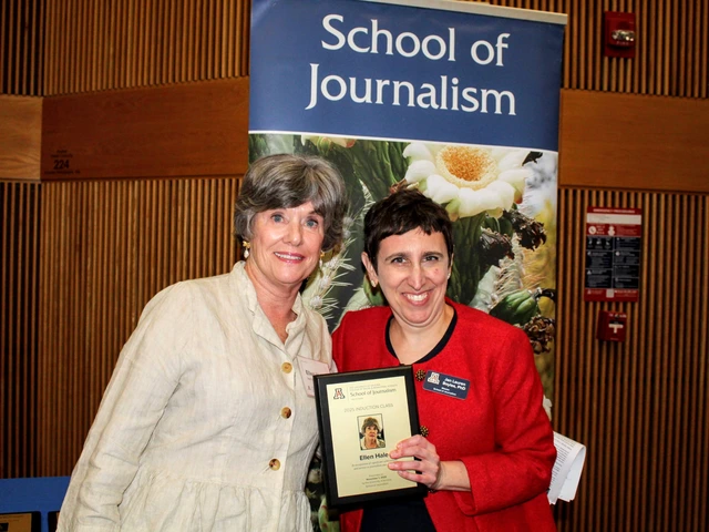 Inductee presented with Hall of Fame plaque