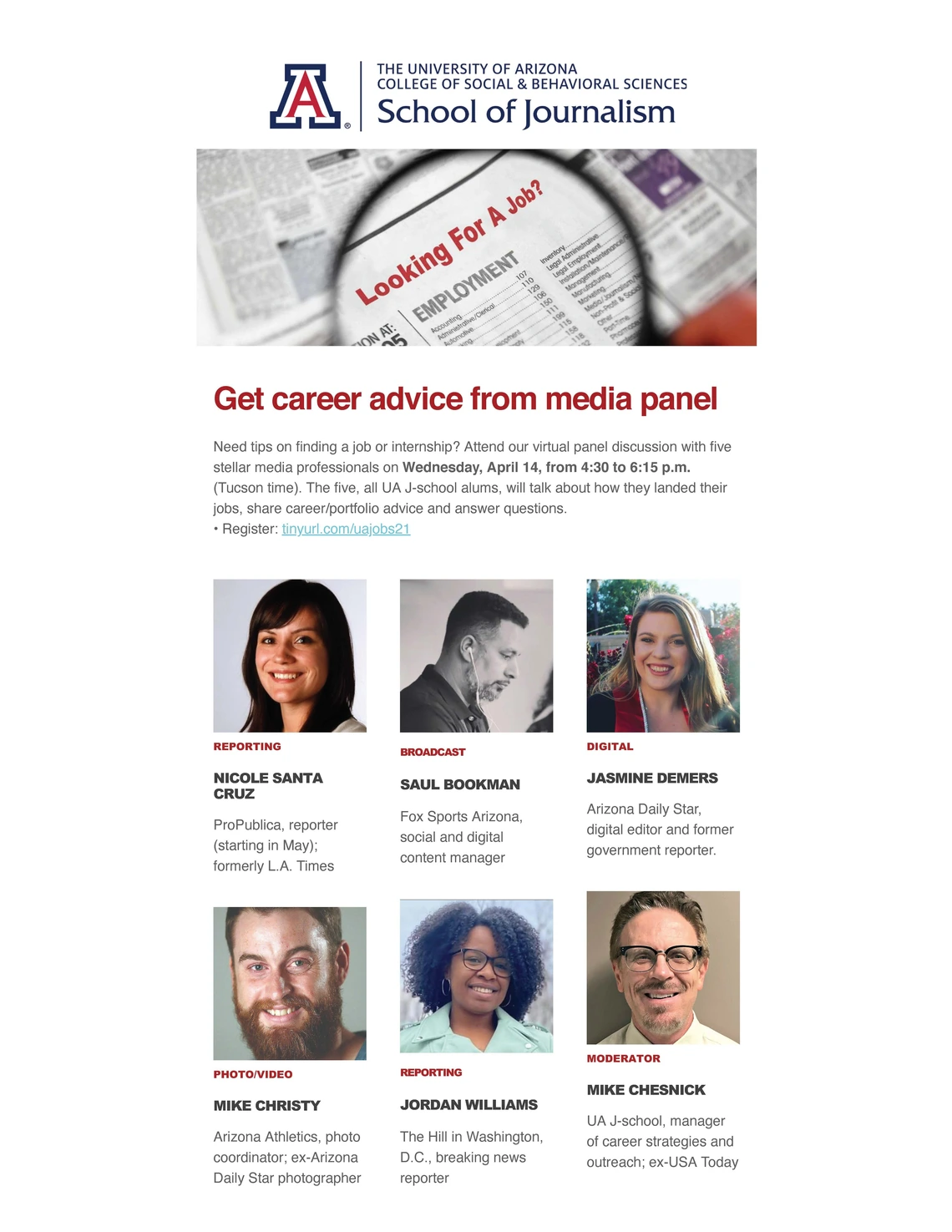 Looking for a job? Get career advice from media panel