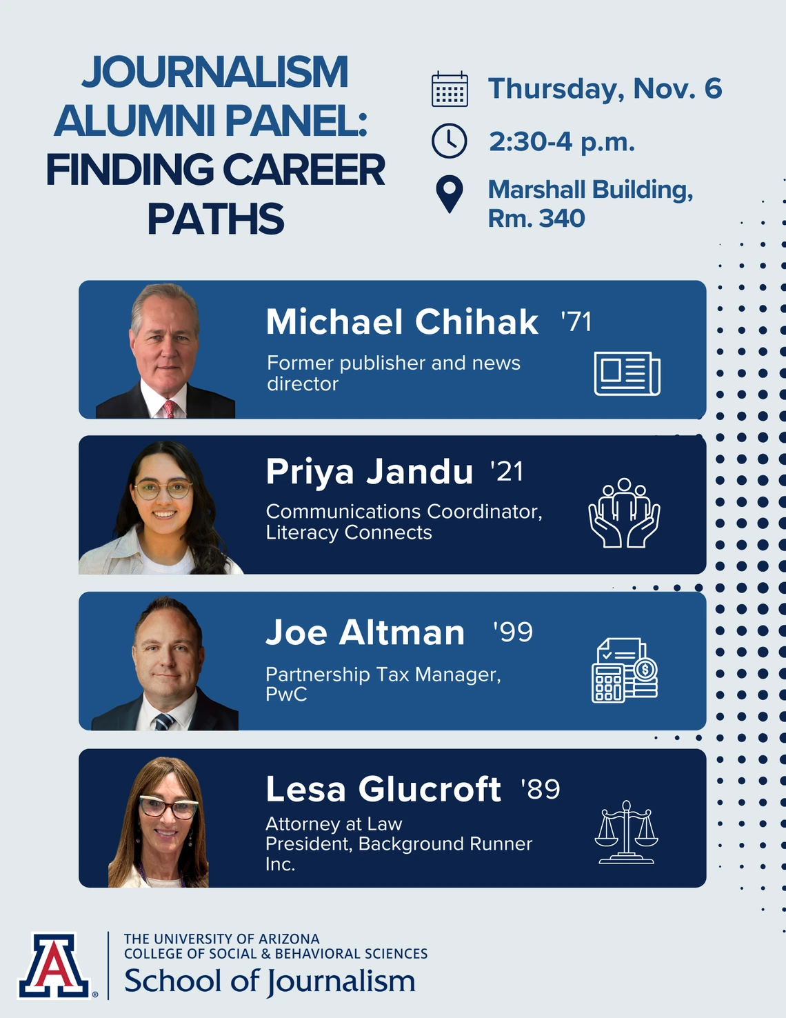 Journalism panel flyer