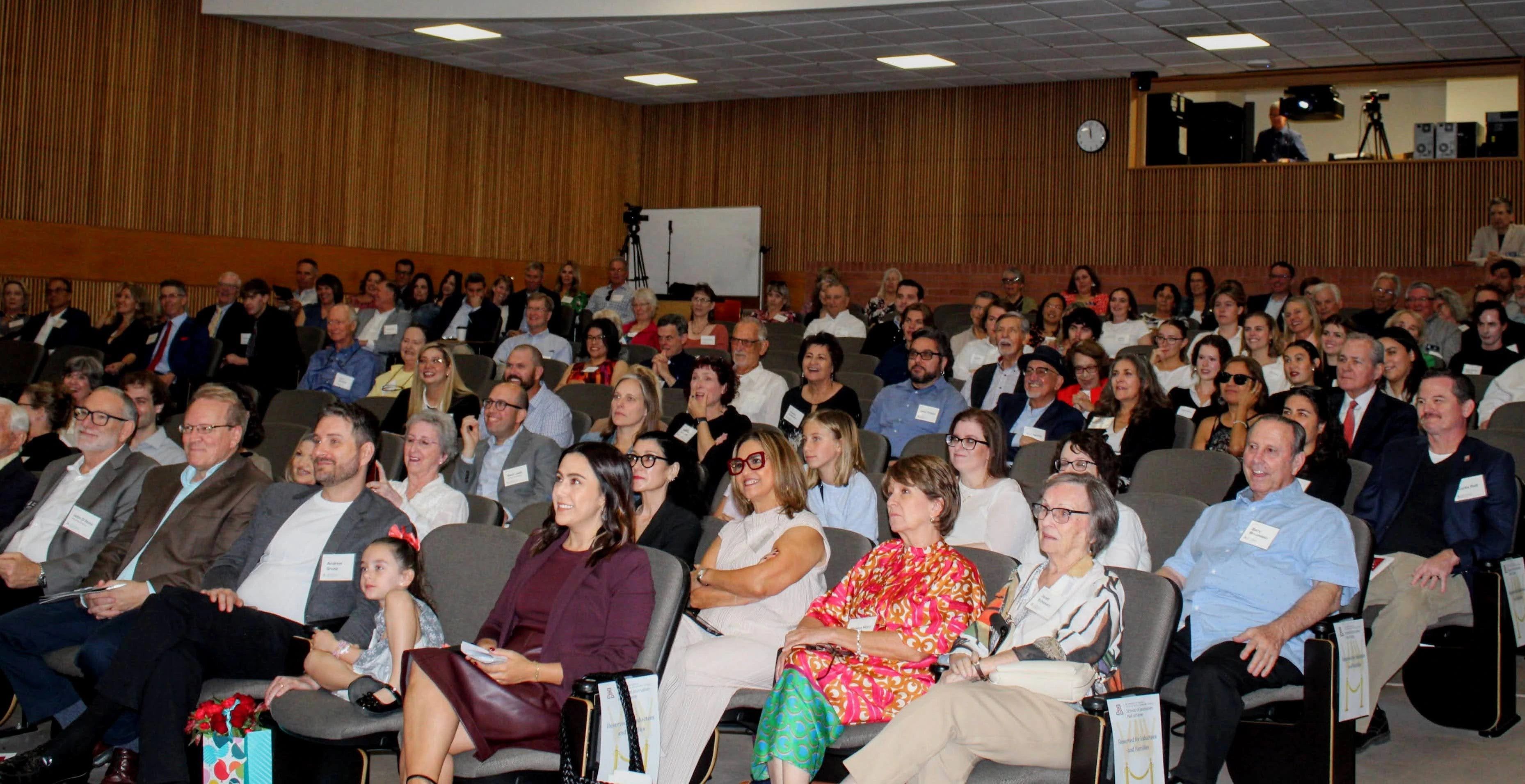 Audience at the Hall of Fame ceremony