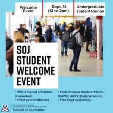 Students sit in a line waiting for an interview