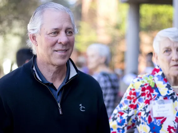 UA President Robbins, with Jane Swicegood, attended the ceremony.  