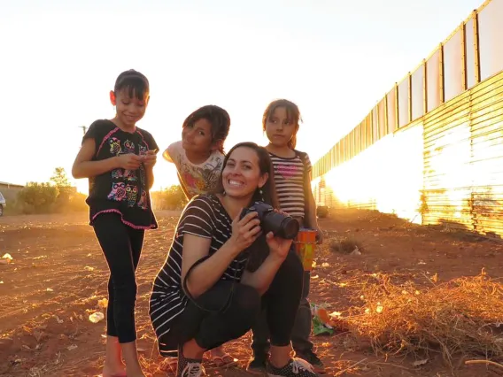 Kendal Blust at the U.S.-Mexico border