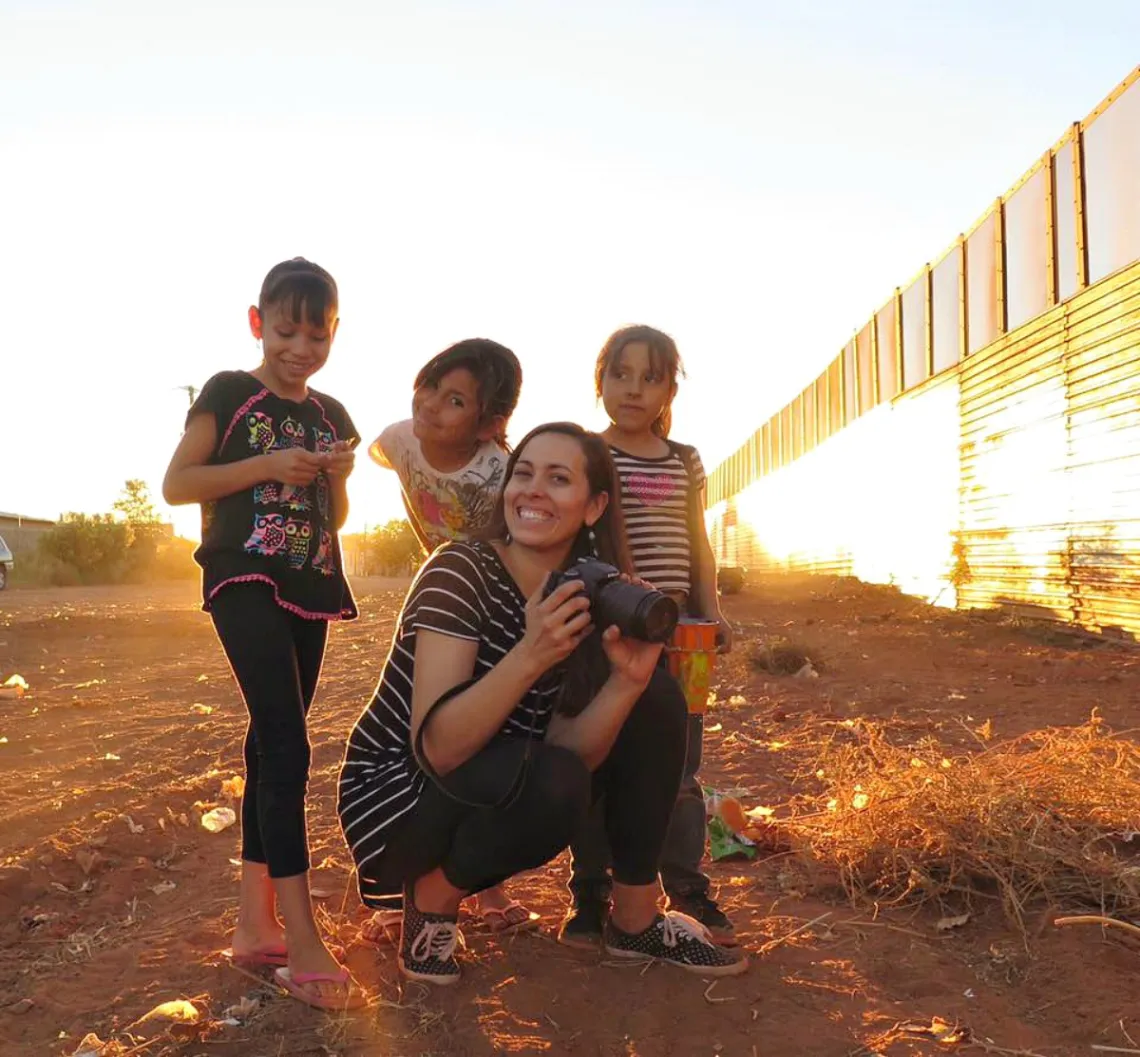 Kendal Blust at the U.S.-Mexico border