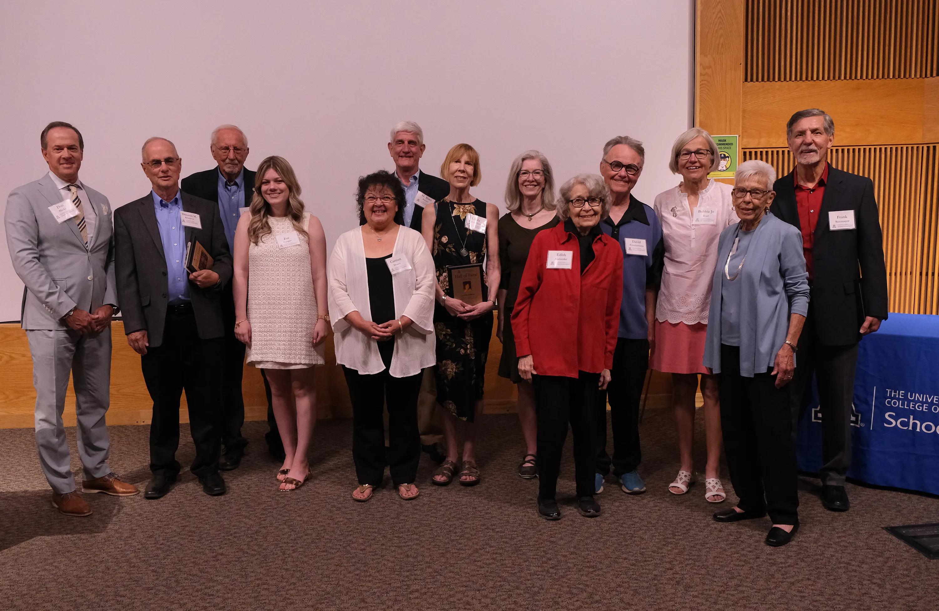 Group photo of Hall of Fame inductees