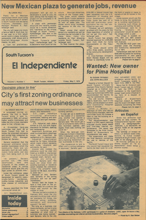 Image of print version of El Independiente