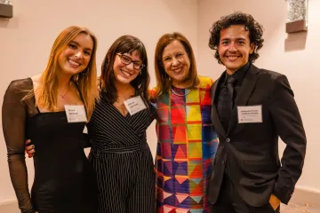 Students at the Zenger Award ceremony